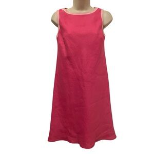 Talbots Irish Linen Women’s dress Pullover Lined Pink Size 2